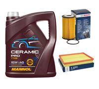 Bosch Controllo Set 5L mannol Ceramica. Pro 10W-40 per Opel Astra G Cccc F48