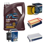 Bosch Controllo Set 5L mannol Ceramica Pro 10W-40 per Peugeot 407 di Sw 6E_