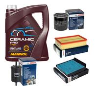Bosch Controllo Set 5L mannol Ceramica Pro 10W-40 per Renault Clio III . BR0 /