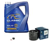 BOSCH Controllo Set 5L MANNOL Classic 10W-40 Per Mazda 3 BK 1.6 1.4 BL 1.3