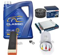 Bosch Controllo Set 5L mannol Classic 10W-40 per Renault Logan Io 1.5