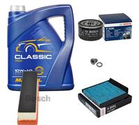 BOSCH Controllo set 5L MANNOL Classic 10W-40 per Renault Logan Io 1.5 dCi