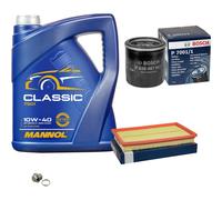 Bosch Controllo Set 5L mannol Classic 10W-40 per Subaru Forester 2.0 x Scheda Di