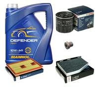 BOSCH Controllo Set 5L MANNOL Defender 10W-40 Per Audi Q3 8UB 8UG 1.4 TSI