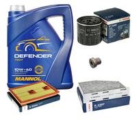 BOSCH Controllo Set 5L MANNOL Defender 10W-40 Per Audi Q3 8UB 8UG 1.4 TSI