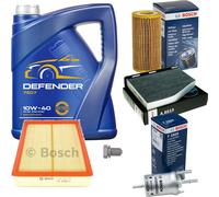 Bosch Controllo Set 5L mannol Defender 10W-40 per Audi Tt 2.0 TTS Quattro
