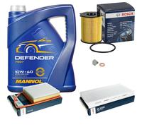 Bosch Controllo Set 5L mannol Defender 10W-40 per Peugeot Citroën Expert