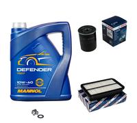 BOSCH Controllo Set 5L MANNOL Defender 10W-40 Per Toyota Corolla Compact 1.6