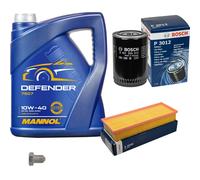Bosch Controllo Set 5L mannol Defender 10W-40 per VW Seat Caddy II Scatola