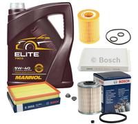 Bosch Controllo Set 5L mannol Elite 5W-40 per Perle di Legno per Opel Meriva