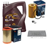 Bosch Controllo Set 5L mannol Elite 5W-40 per Renault Clio Nei Boschi II 1.2
