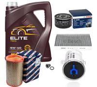 BOSCH Controllo set 5L MANNOL ELITE 5W-40 per Renault Megane Io 1.6i 1.6e