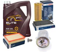 Bosch Controllo Set 5L mannol Elite 5W-40 per VW Caddy II Box 1.9