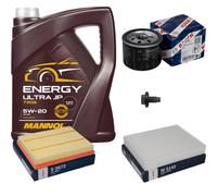 Bosch Controllo Set 5L mannol Energia Ultra JP 5W-20 per Ford Focus IV
