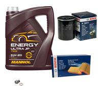 Bosch Controllo Set 5L mannol Energia Ultra JP 5W-20 per Set Honda Cr-v II Rd