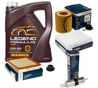 BOSCH Controllo Set 5L MANNOL Legend Formula C5 0W-20 Per BMW 3er Touring