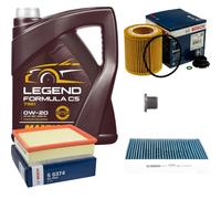 BOSCH Controllo Set 5L MANNOL Legend Formula C5 0W-20 Per BMW 3er Touring