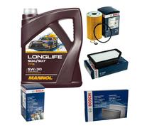 BOSCH Controllo Set 5L MANNOL LONGLIFE 504/507 5W-30 Per KIA Soul II PS 1.6
