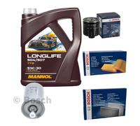 BOSCH Controllo set 5L MANNOL Longlife 504/507 5W-30 per Seat Ibiza II 6K1