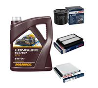 BOSCH Controllo Set 5L MANNOL LONGLIFE 504/507 5W-30 Per Suzuki Baleno FW