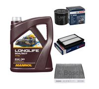 BOSCH Controllo Set 5L MANNOL LONGLIFE 504/507 5W-30 Per Suzuki Baleno FW