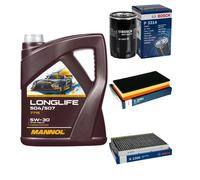 BOSCH Controllo Set 5L MANNOL LONGLIFE 504/507 5W-30 Per VW Golf IV 1J1 1.6