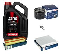 BOSCH Controllo Set 5L MOTUL 4100 SYN-nergy SPEC 10W40 Per Renault Dacia Clio