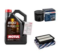 BOSCH Controllo Set 5L MOTUL 8100 X-CLEAN EFE 5W-30 Per Daihatsu Terios 1.3