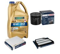 BOSCH Controllo Set 5L RAVENOL 5W-30 per Suzuki Swift V 1.4 Sport SHVS