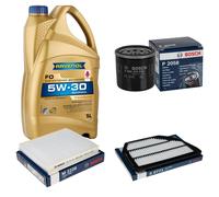 BOSCH Controllo Set 5L RAVENOL FO 5W-30 per Suzuki Swift V 1.4 Sport SHVS