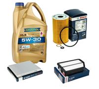 Bosch Controllo Set 5L Ravenol Hls 5W-30 per Kia Carens IV Crdi