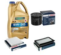 BOSCH Controllo Set 5L RAVENOL HLS 5W-30 per Suzuki Swift IV 1.2
