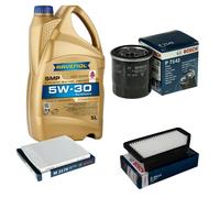 BOSCH Controllo Set 5L RAVENOL SMP 5W-30 per KIA Rio III 1.25 CVVT 1.2