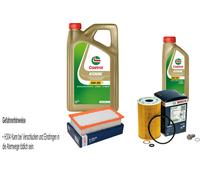 Bosch Controllo Set 6 L Castrol 5W-30 M per Kia Stonic 1.6 Crdi Rio IV 1.4
