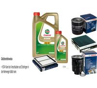 Bosch Controllo Set 6 L Castrol 5W-30 M per Subaru Legacy V Station Wagon