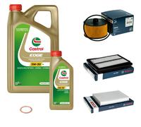 BOSCH Controllo Set 6 L Castrol EDGE 5W-30 LL Per Nissan X-Trail 1.3 DiG-T