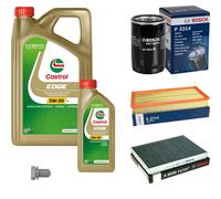 BOSCH Controllo Set 6 L Castrol EDGE 5W-30 LL Per VW Golf IV 1.6 2.0 New