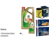 Bosch Controllo Set 6 L castrol edge 5W-30 M per di Supporto Hyundai Tucson 2.0