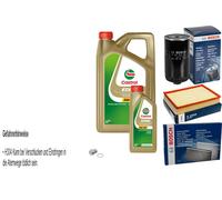 BOSCH Controllo Set 6 L Castrol EDGE 5W-30 Per Volvo 940 II Kombi 2.4 TD