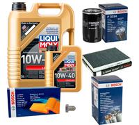 BOSCH Controllo Set 6 L Liqui Moly Leichtlauf 10W-40 Per VW Polo Classic