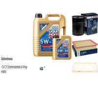 BOSCH Controllo set 6 L Liqui Moly Long Life 3 5W-30 per VW Golf III 1.8 2.0