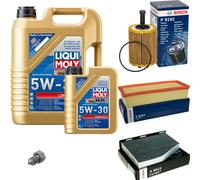 BOSCH Controllo set 6 L Liqui Moly Long Life 3 5W-30 per VW Touran 2.0 TDI