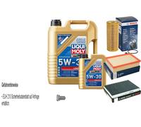 BOSCH Controllo set 6 L Liqui Moly Long Life 3 5W-30 per VW Variante Di Polo 1.9