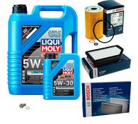 BOSCH Controllo Set 6 L Liqui Moly Longtime High Tech 5W-30 Per KIA Soul II