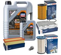 BOSCH Controllo Set 6 L LIQUI MOLY Top Tec 4200 5W-30 per Skoda Yeti 2.0 TDi