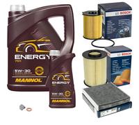 Bosch Controllo Set 6 L mannol 5W-30 Energia per Ford Messa Fuoco II 1.6