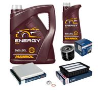 Bosch Controllo Set 6 L mannol 5W-30 Energia per Mitsubishi Lancer VIII Evo X