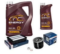Bosch Controllo Set 6 L mannol 5W-30 Energia per Mitsubishi Lancer VIII Evo x .