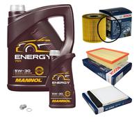 Bosch Controllo Set 6 L mannol 5W-30 Energia per Volvo V70 II 2.4 2.5 T S60 Ho