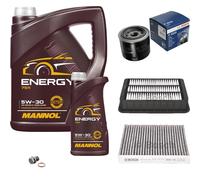 BOSCH Controllo Set 6 L MANNOL 5W-30 Energy Per Mitsubishi Lancer VIII EVO X